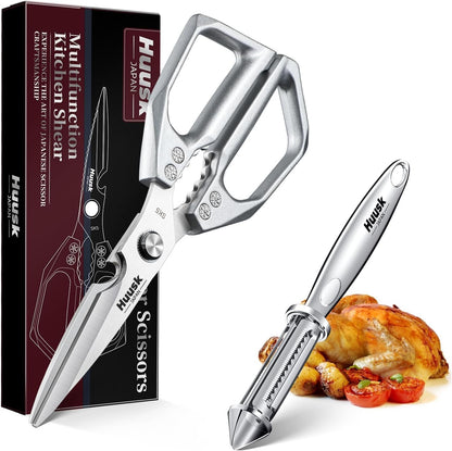 Huusk Kitchen Scissors for Food - Multifunction Kitchen Shears All Purpose