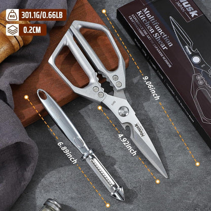 Huusk Kitchen Scissors for Food - Multifunction Kitchen Shears All Purpose
