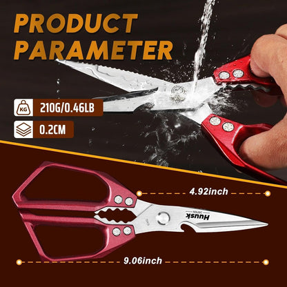 Huusk Kitchen Scissors for Food - Multifunction Kitchen Shears All Purpose