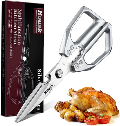Huusk Kitchen Scissors for Food - Multifunction Kitchen Shears All Purpose