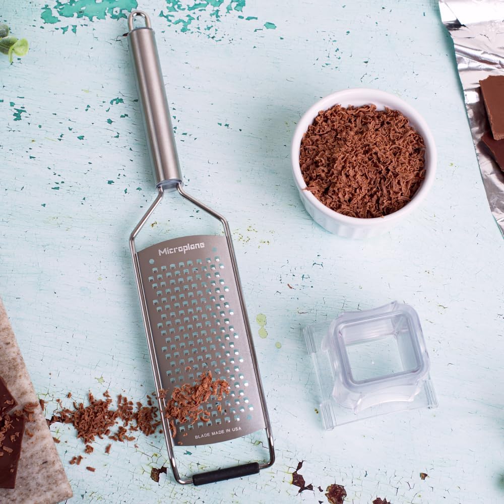Professional Series Kitchen Grater new Coarse for Cheese, Carrot, Ginger, Coconut, Nuts and Horseradish with Stainless Steel Blades - Made in USA