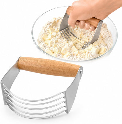 Dough Whisk, Single-Loop, 12 Inch, 18/8 Stainless Steel, For Gently Mixing Doughs, Batters, And Bread Mixes