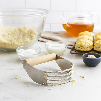 Dough Whisk, Single-Loop, 12 Inch, 18/8 Stainless Steel, For Gently Mixing Doughs, Batters, And Bread Mixes