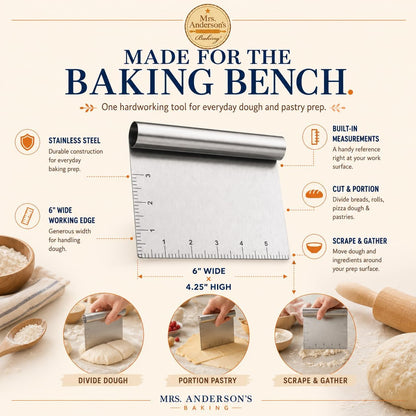 Dough Whisk, Single-Loop, 12 Inch, 18/8 Stainless Steel, For Gently Mixing Doughs, Batters, And Bread Mixes