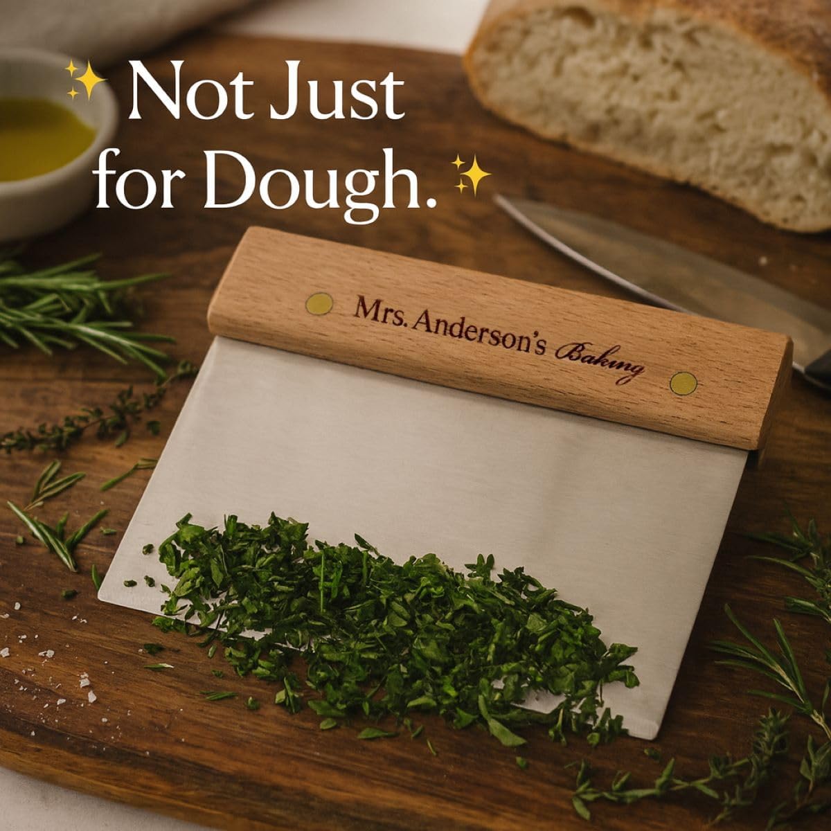 Dough Whisk, Single-Loop, 12 Inch, 18/8 Stainless Steel, For Gently Mixing Doughs, Batters, And Bread Mixes
