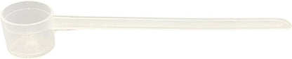 1/4 Teaspoon (1.25 mL) Long Handle Plastic Measuring Spoon for Coffee, Protein Powder, Pet Food, Spices, Grains, Dry Goods – Food-Grade BPA-Free (Pack of 1) - Colors A