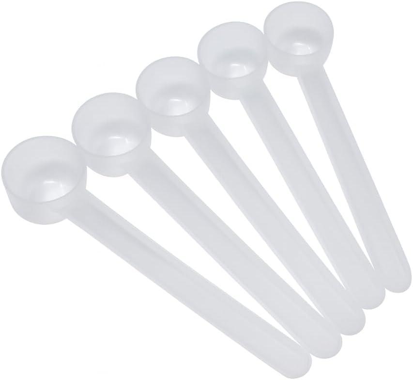 1/4 Teaspoon (1.25 mL) Long Handle Plastic Measuring Spoon for Coffee, Protein Powder, Pet Food, Spices, Grains, Dry Goods – Food-Grade BPA-Free (Pack of 1) - Colors A