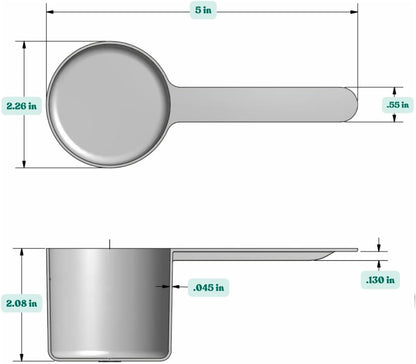 1/4 Teaspoon (1.25 mL) Long Handle Plastic Measuring Spoon for Coffee, Protein Powder, Pet Food, Spices, Grains, Dry Goods – Food-Grade BPA-Free (Pack of 1) - Colors A