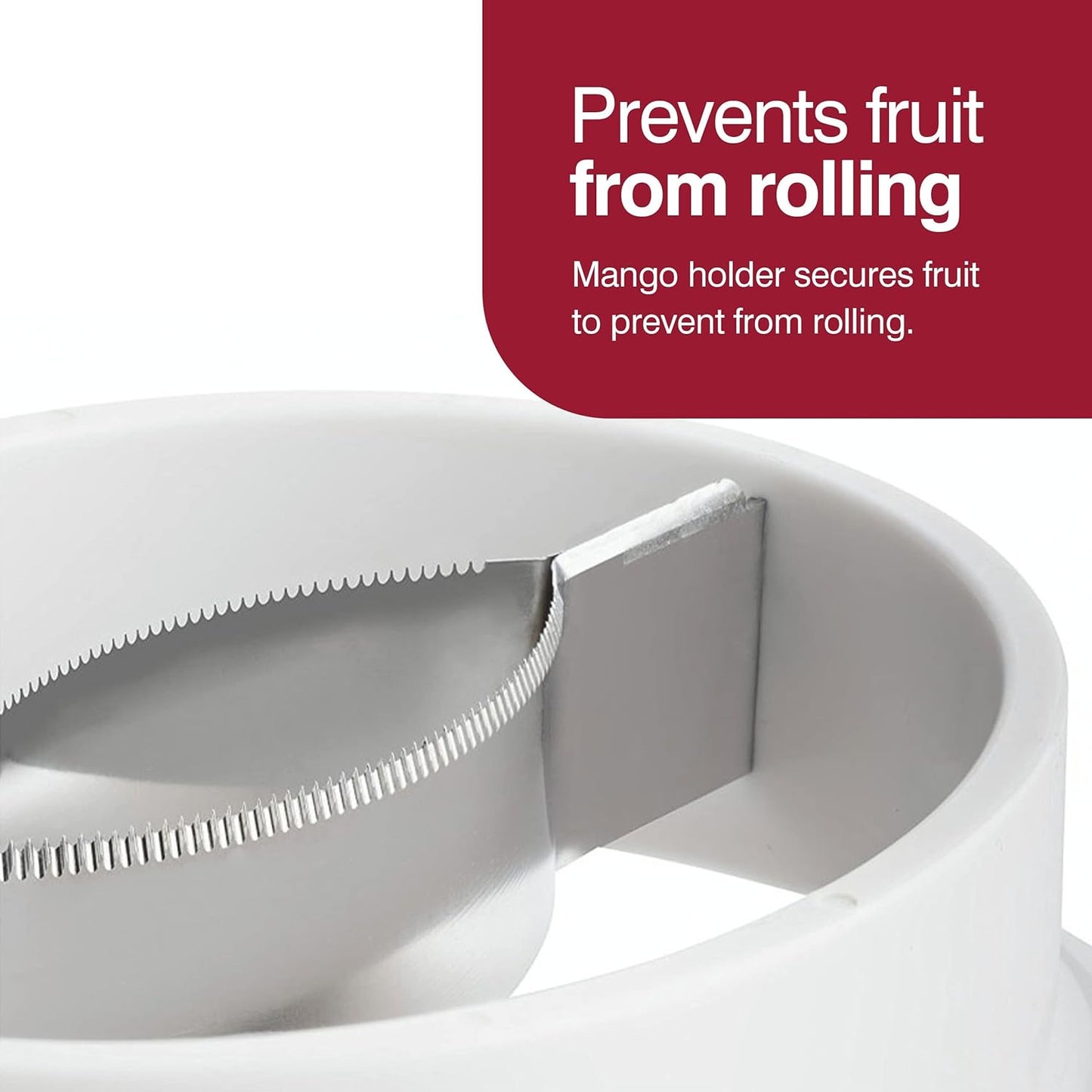 Slice & Peel Mango Tool - Mango Slicer, Peeler and Pit Remover Tool - Mango Cutter with Stainless Steel Microblades - Dishwasher-Safe Kitchen Tool & Gadget