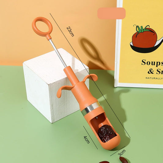 2PCS Cherry Pitter, Cherry Pitter Tool Pit Remover, Jujube Seed Remover Fruit Corer Pitter for Making Cherry Jam Remove Cherry Seed 23cm