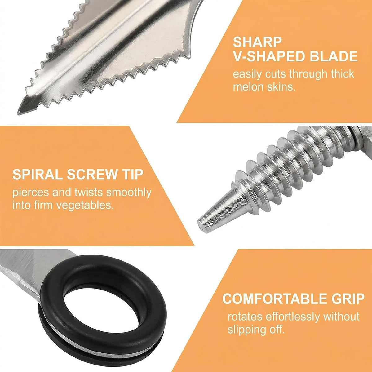 Spiral Cutter Set 2 Pcs Stainless Steel