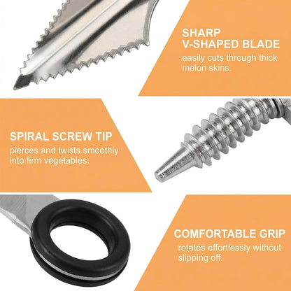 Spiral Cutter Set 2 Pcs Stainless Steel