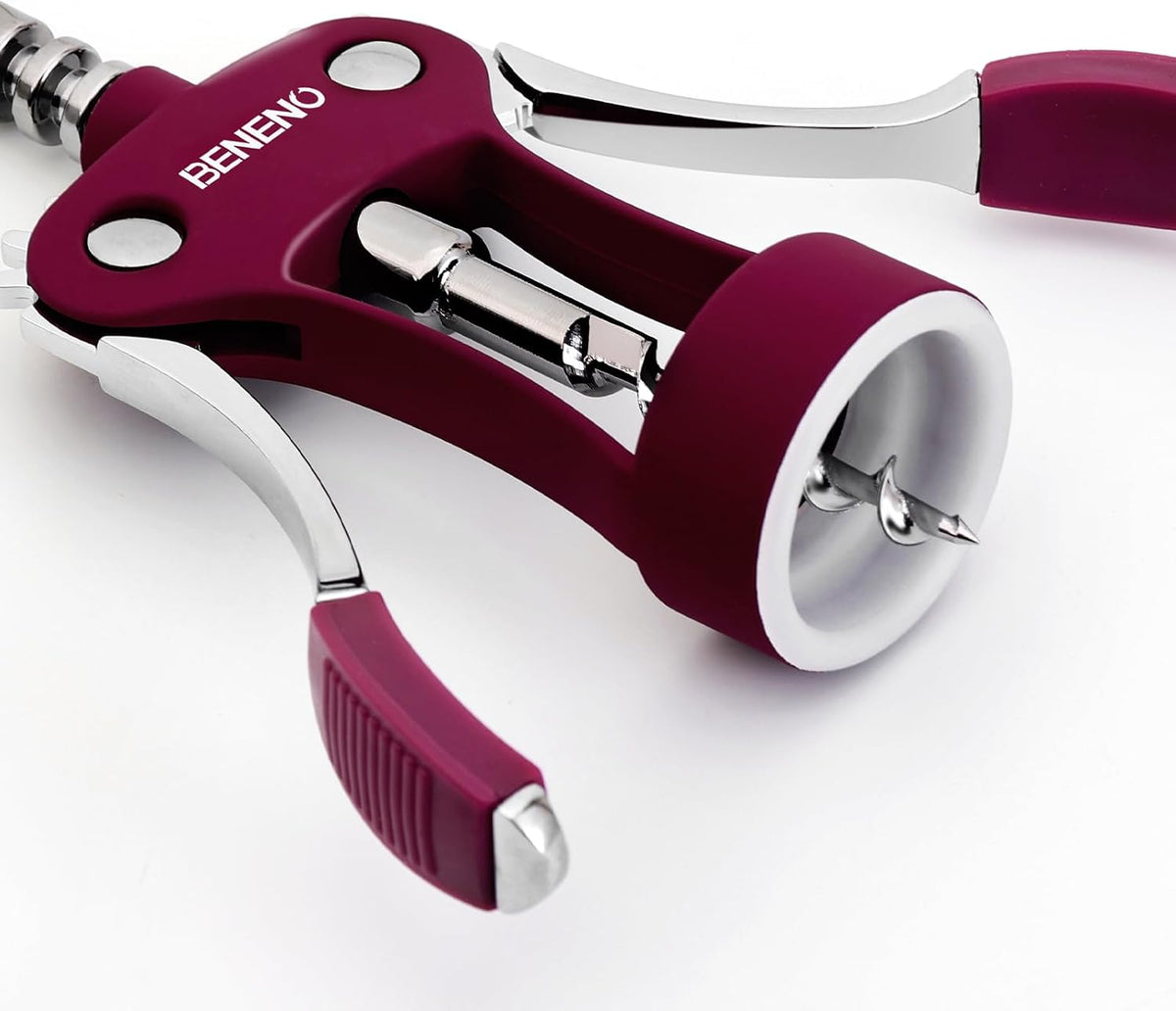 Wine Opener, Premium Wing Corkscrew Wine Bottle Opener, Silver