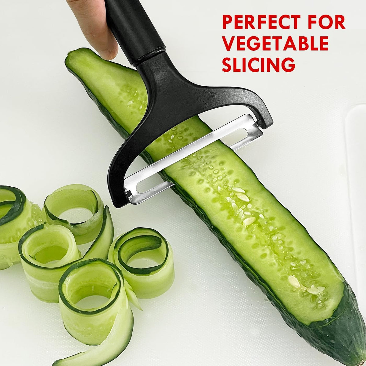 Cabbage Peeler for Kitchen, Wide Mouth Vegetable Peeler, Stainless Steel Fruit Shredder Slicer with Non-Slip Handle and Sharp Blade