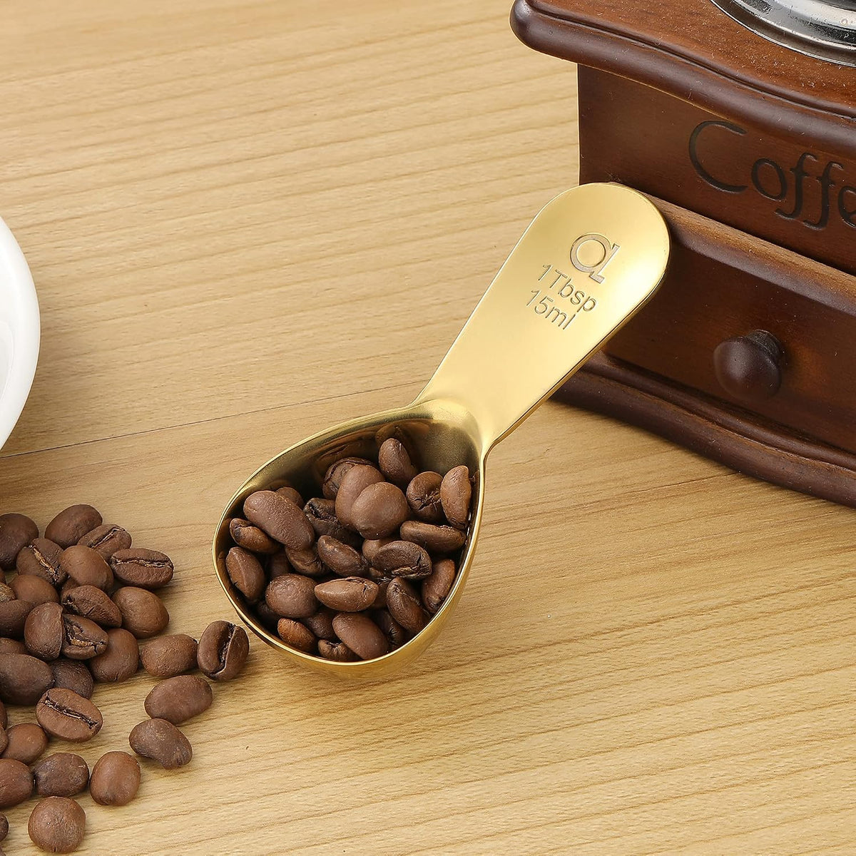 Coffee Scoop (Set of 2) - 1 Tablespoon Stainless Steel Measuring Spoons