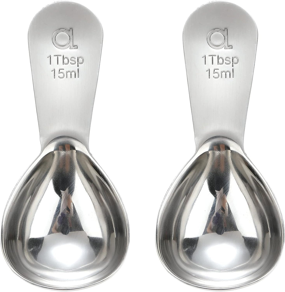 Coffee Scoop (Set of 2) - 1 Tablespoon Stainless Steel Measuring Spoons