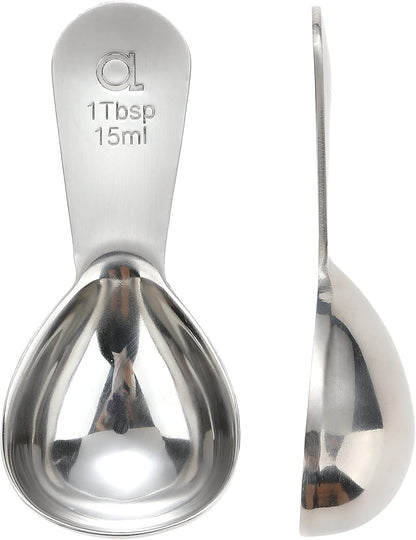 Coffee Scoop (Set of 2) - 1 Tablespoon Stainless Steel Measuring Spoons