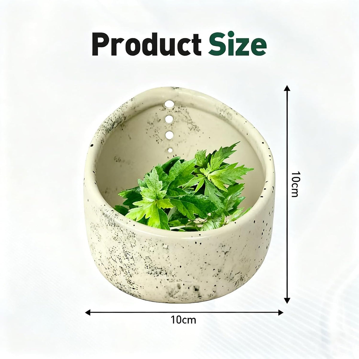 Pottery Herb Stripper Bowl, Upgrade Pottery Herb Stripper Bowl, Handmade Ceramic Herb Peeling Cup with Different Round Hole Sizes for Peeling Off The Leafy Assembly (Dark Green)