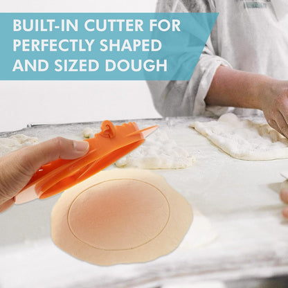 Set of 3 Dough Press - Plastic Pastry Shaper & Empanada Maker Press With Crimped Crust Edges - Kitchen Tools For Making Dumplings, Hand Pie, Ravioli, Pierogi, Turnover - 4”, 5”, 6”