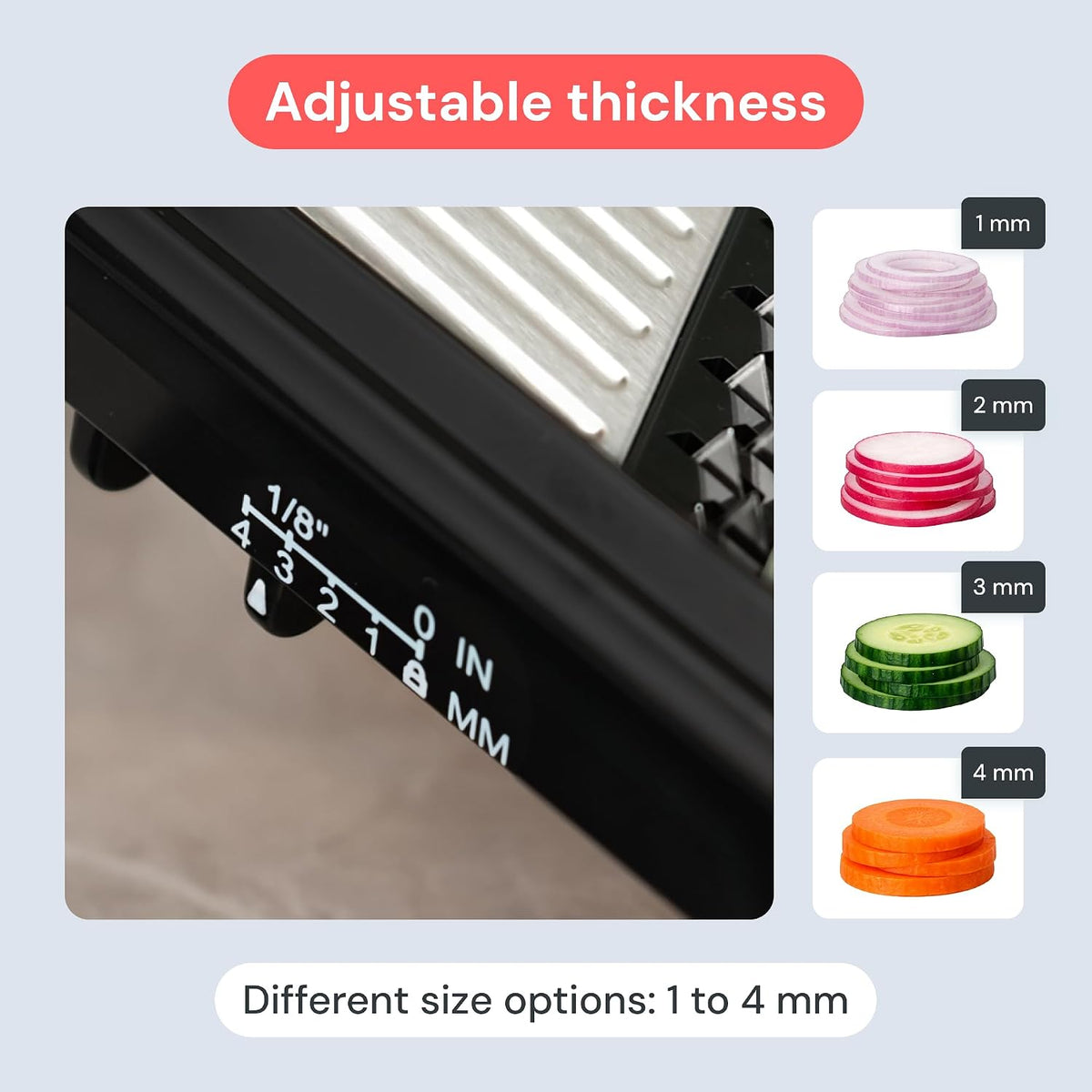 Handheld Mandoline Vegetable Slicer & Julienne Cutter