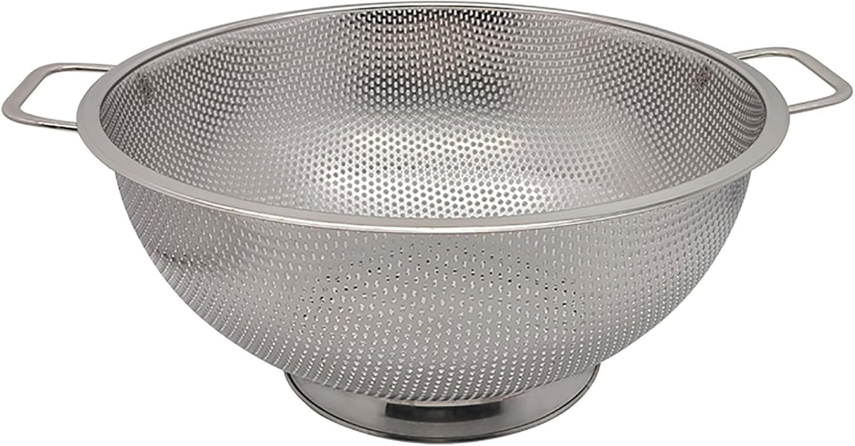 Fox Run Stainless Steel Colander, 4.7 Quart Over The Sink Pasta Strainer