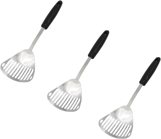 Stainless Steel Slotted Skimmer | 13-Inches Long | 3-Pack