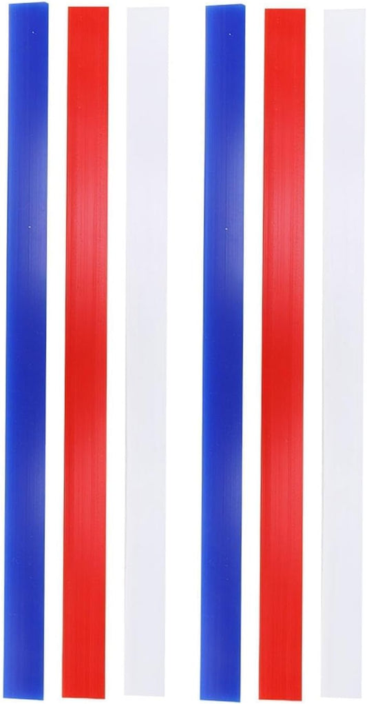 6Pcs Silicone Rolling Pin Guides, Non Stick Measuring Dough Strips Dough Leveler Sticks Pastry Ruler for Thickness Guide Biscuits Pie Pastry Cookie