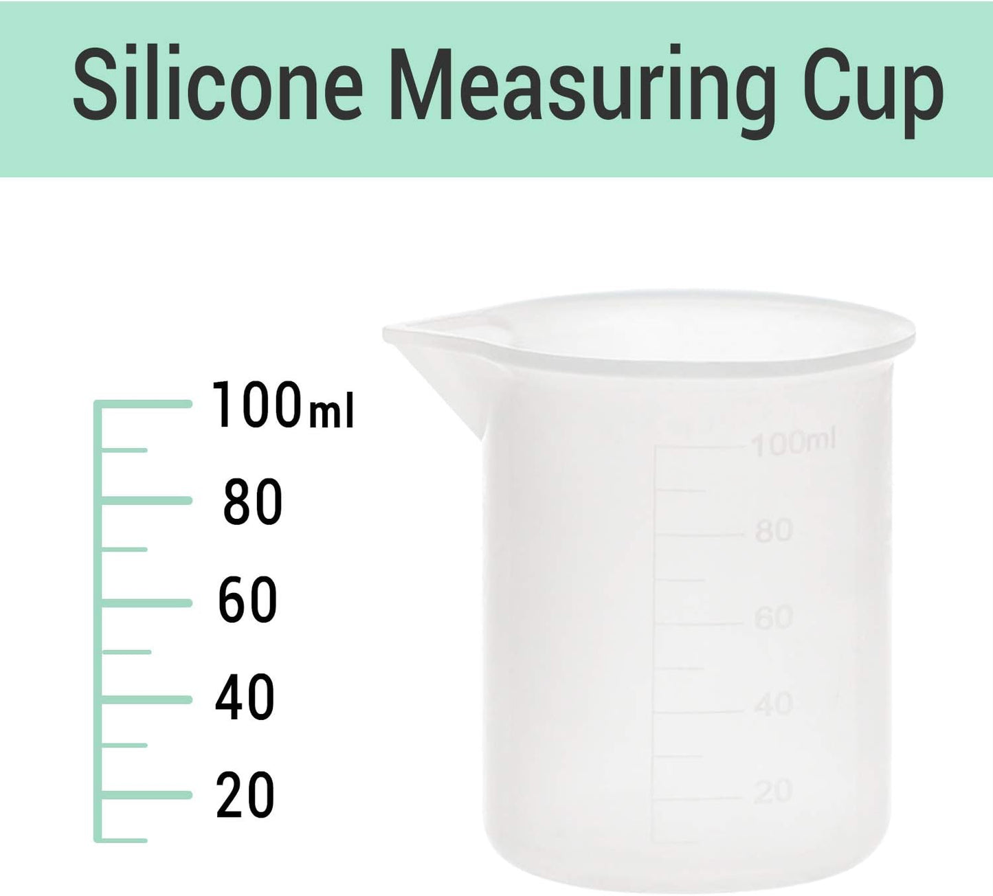 250ml Silicone Measuring Cups, 4 PCS Large Nonstick Reusable Silicone Mixing Cups Durable Easy Clean for Epoxy Resin, Casting Molds, Stain Jewelry Making, Waxing, DIY, Art, Craft