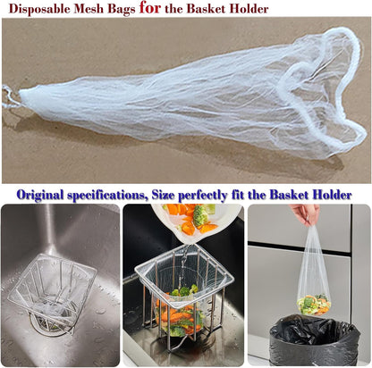 200 Sink Strainer Net Bags mesh bag for Sink strainer Basket Holder