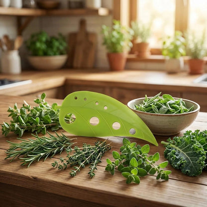 Premium Herb Stripper and Kale Remover Tool - Multi-Functional Leaf Peeler for Rosemary, Thyme, Chard and Greens - Ergonomic Kitchen Gadget for Fast Meal Prep