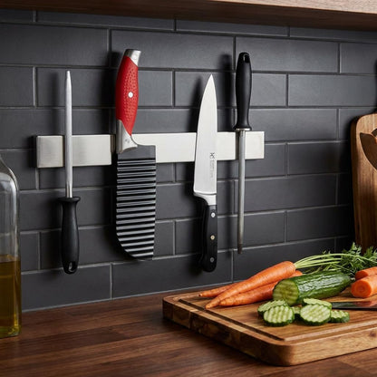 Crinkle Cut Knife, HIA Crinkle Cutter for Veggies, French Fry, Potato, Cucumber, Carrot and Fruit, Stainless Steel Wave Fries Cutter Slicer With Stylish Rubber Handle, Dishwasher Safe