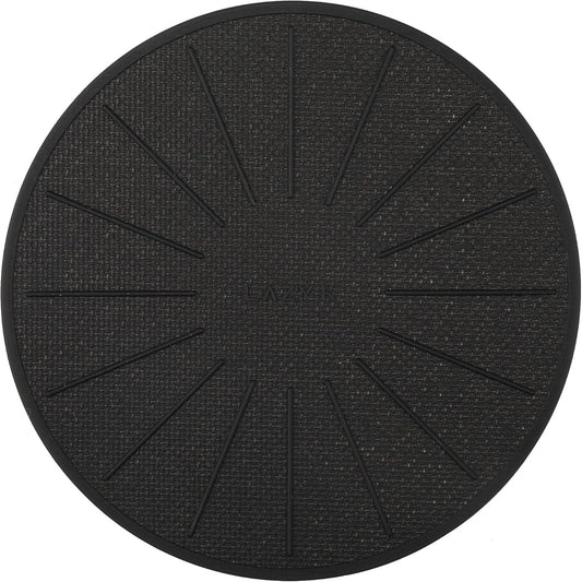 Induction Cooktop Mat - Silicone Fiberglass Scratch Protector - for Magnetic Stove - Non Slip Pads to Prevent Pots from Sliding During Cooking_ Black (7.8inches)