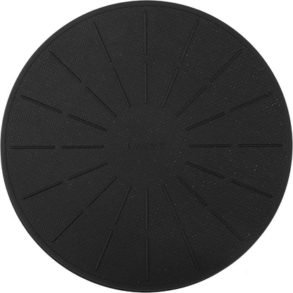Induction Cooktop Mat - Silicone Fiberglass Scratch Protector - for Magnetic Stove - Non Slip Pads to Prevent Pots from Sliding During Cooking_ Black (7.8inches)