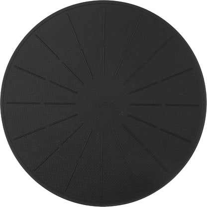 Induction Cooktop Mat - Silicone Fiberglass Scratch Protector - for Magnetic Stove - Non Slip Pads to Prevent Pots from Sliding During Cooking_ Black (7.8inches)