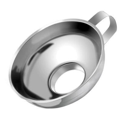 Metal Stainless Steel Funnel, Large Medium Small Funnel Set of 3, Food Grade Mini Kitchen Funnels for Transferring Essential Oils, Liquid, Fluid, Small Funnels for Filling Bottles Flask Cooking