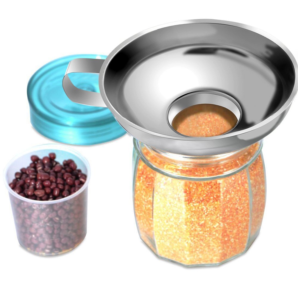 Metal Stainless Steel Funnel, Large Medium Small Funnel Set of 3, Food Grade Mini Kitchen Funnels for Transferring Essential Oils, Liquid, Fluid, Small Funnels for Filling Bottles Flask Cooking
