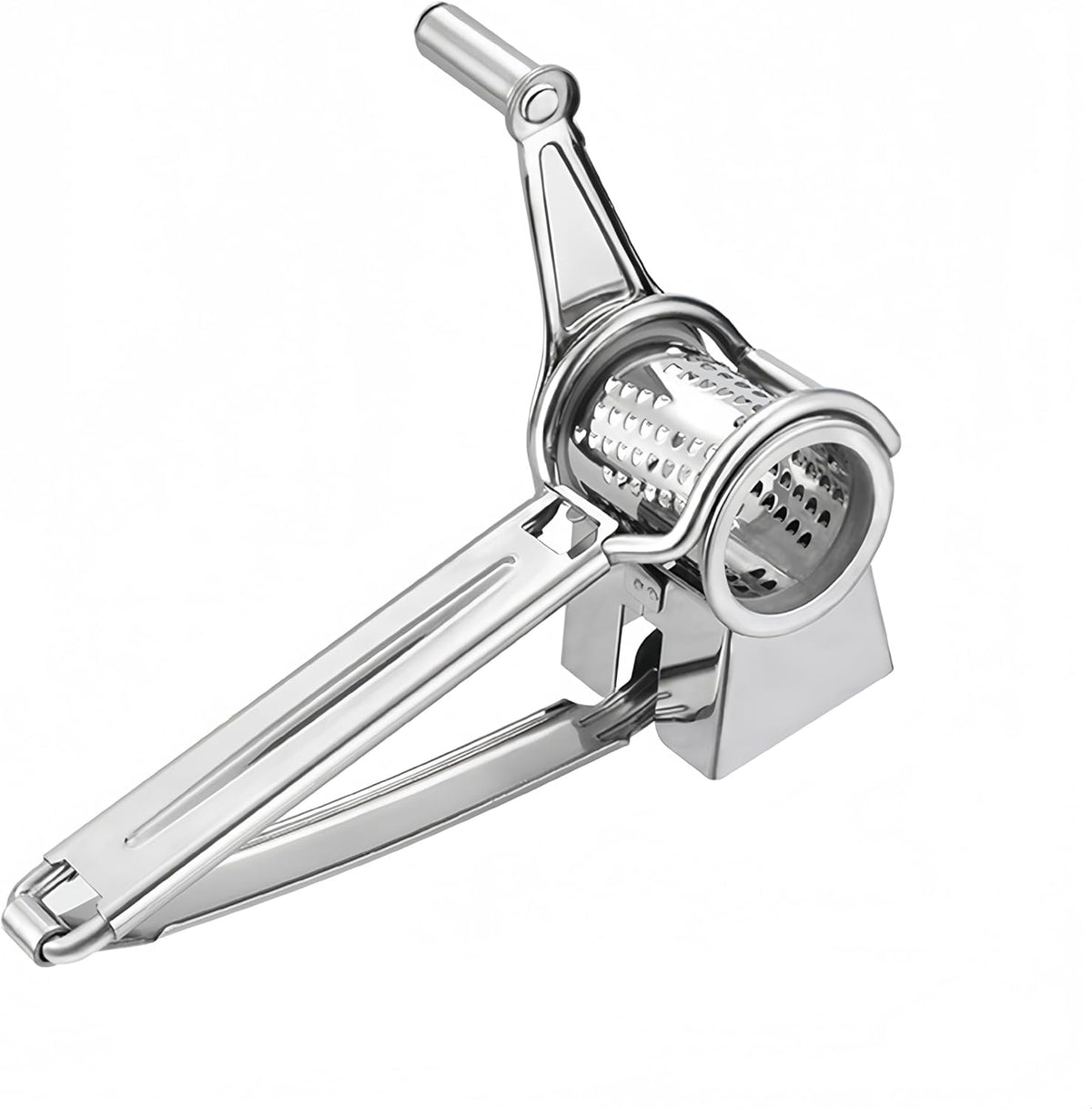 Manual Rotary Cheese Grater, 304 Stainless Steel Hand-Crank