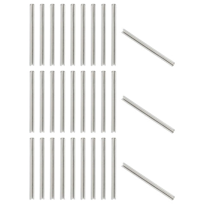 Slotted Spring Pin, 50 Pcs 1/8" x 3/4" (3.2mm x 20mm) 304 Stainless Steel Split Roll Pins Spring Dowel for Home Improvement Automotive Machine Repair, Silver - Colors B