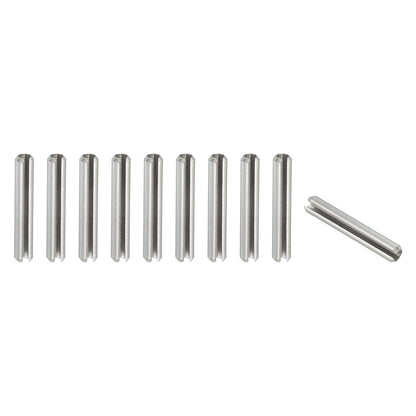Slotted Spring Pin, 50 Pcs 1/8" x 3/4" (3.2mm x 20mm) 304 Stainless Steel Split Roll Pins Spring Dowel for Home Improvement Automotive Machine Repair, Silver - Colors B