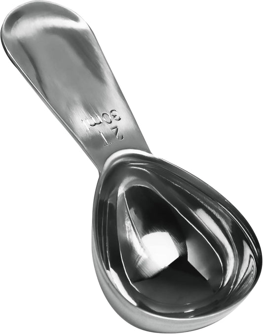Stainless Steel Coffee Scoop, 2 Tablespoon Scoop Great for Ground Coffee and Tea