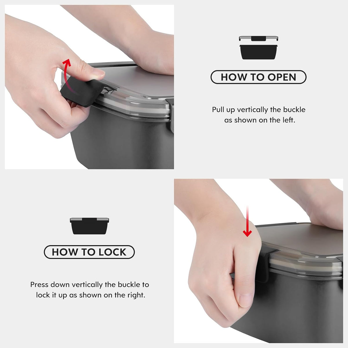 2Pack Salad Lunch Container, 68oz Salad Bowls with 4 Compartments Tray,Leak Proof Lunch Box with Fork for Men,Women BPA-Free Snack Container with Sauce Container for Dressings-Pink