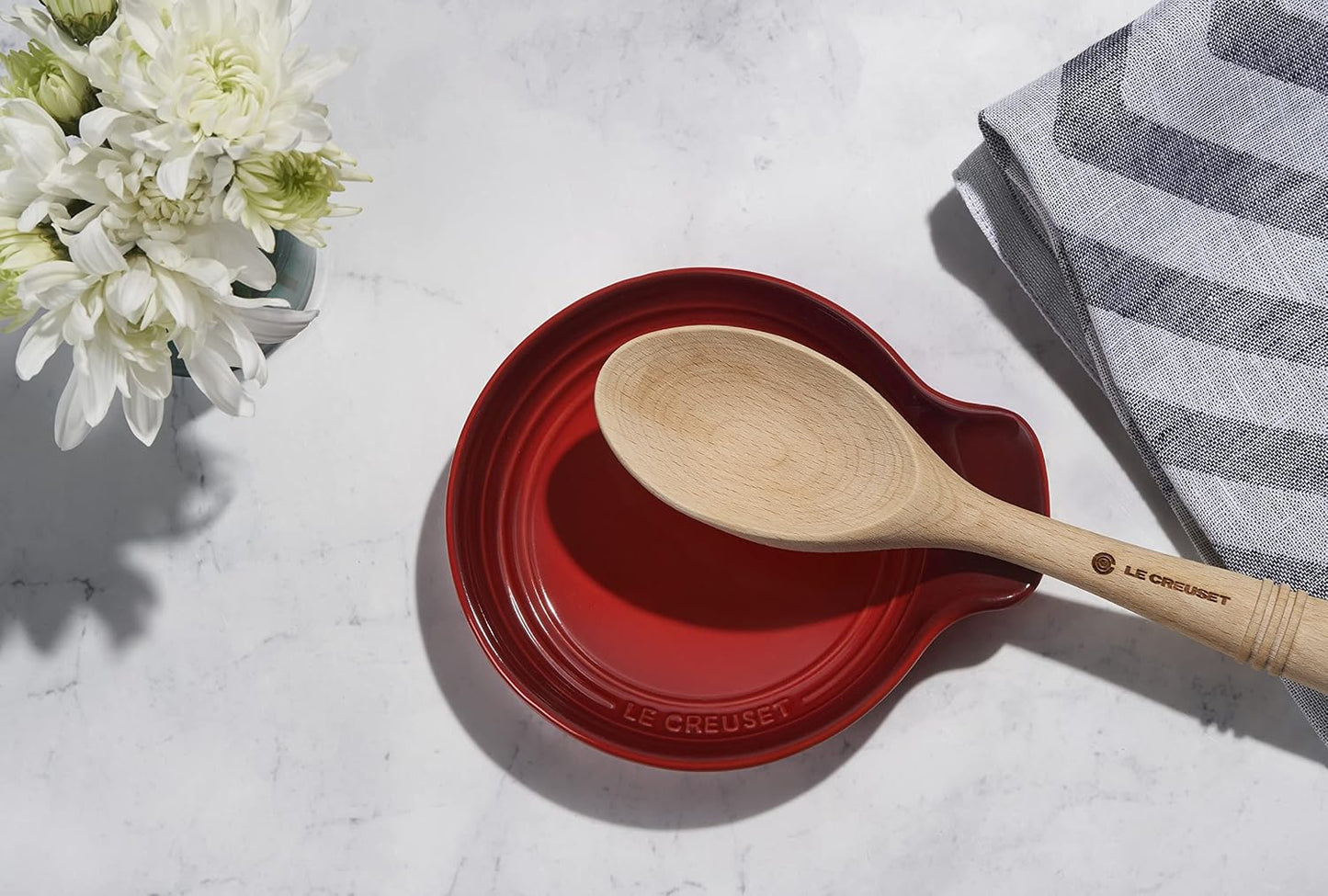 Signature Stoneware Spoon Rest, 6 Inches, Marseille