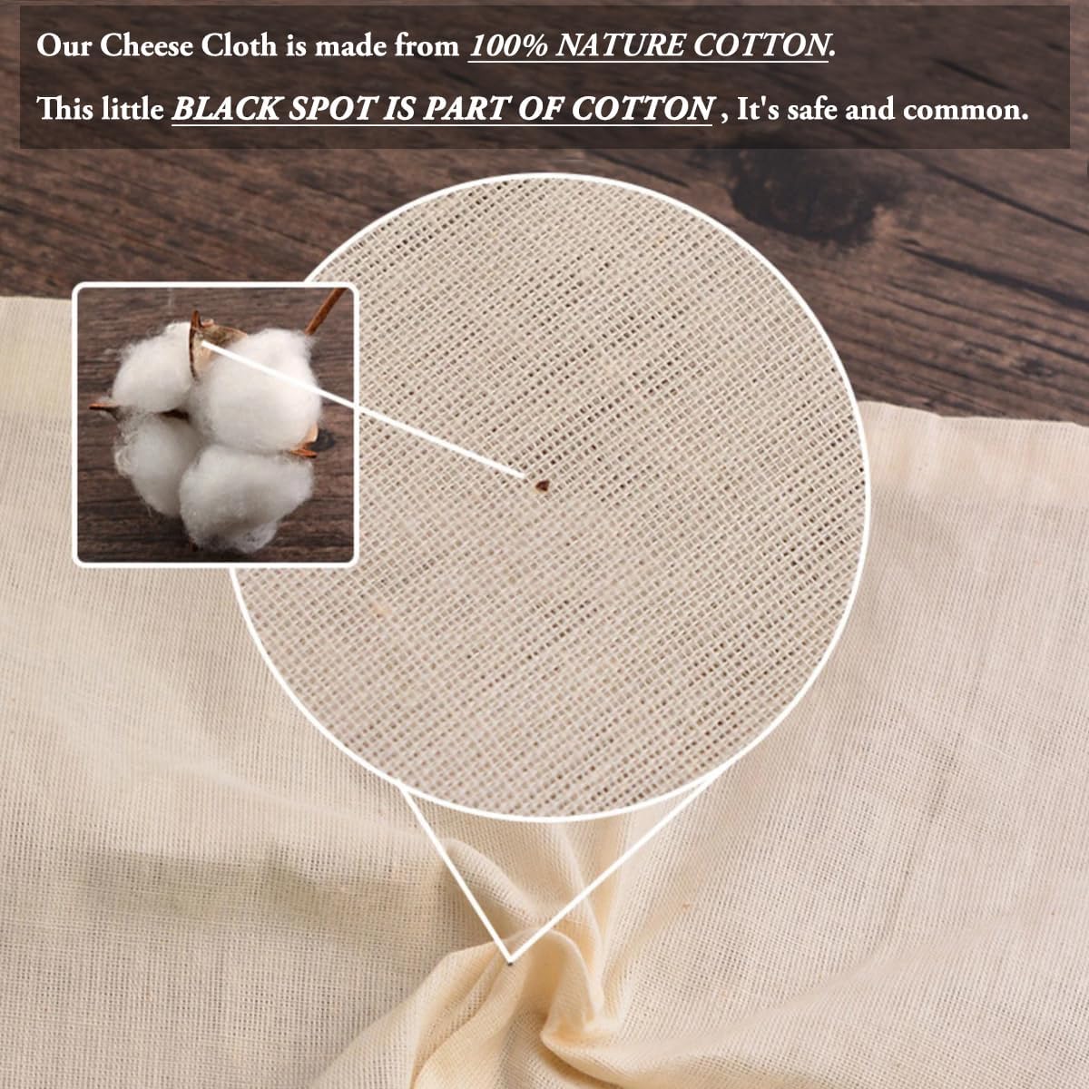 6Pcs Cheese Cloths for Straining, Reusable Grade 100 Cheesecloth for Cooking, 20x20" Ultra Fine Mesh Cheese Cloth,100% Unbleached Cotton Cloth Strainer for Juicing, Baking, Cheese Making