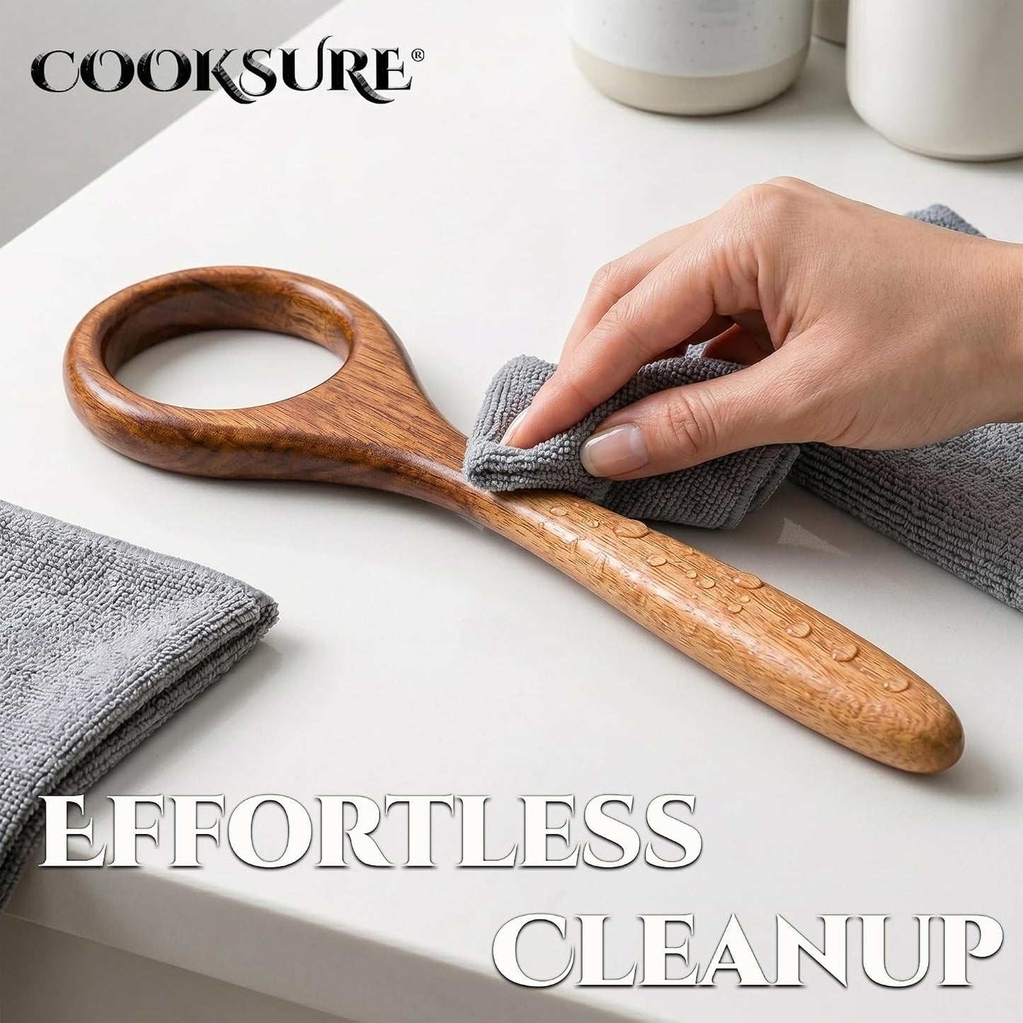Danish Dough Whisk for Sourdough Bread – 13 Inch Bread Whisk with Wooden Handle – 304 Stainless Steel Hook for Heavy Dough Baking, Swedish Dough Whisk Tool