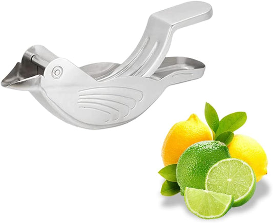 Lemon Juicer, Manual Lemon Squeezer Portable Lime Juicer, Fish Shape Hand Press Juicer for Orange Lemon Lime Pomegranate (bird, 1pcs)