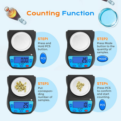 Digital Lab Scale 600g x 0.01g Precision Electronic Scale LCD Display Analytical Balance Jewelry Scale Scientific Scale 0.01g Accuracy