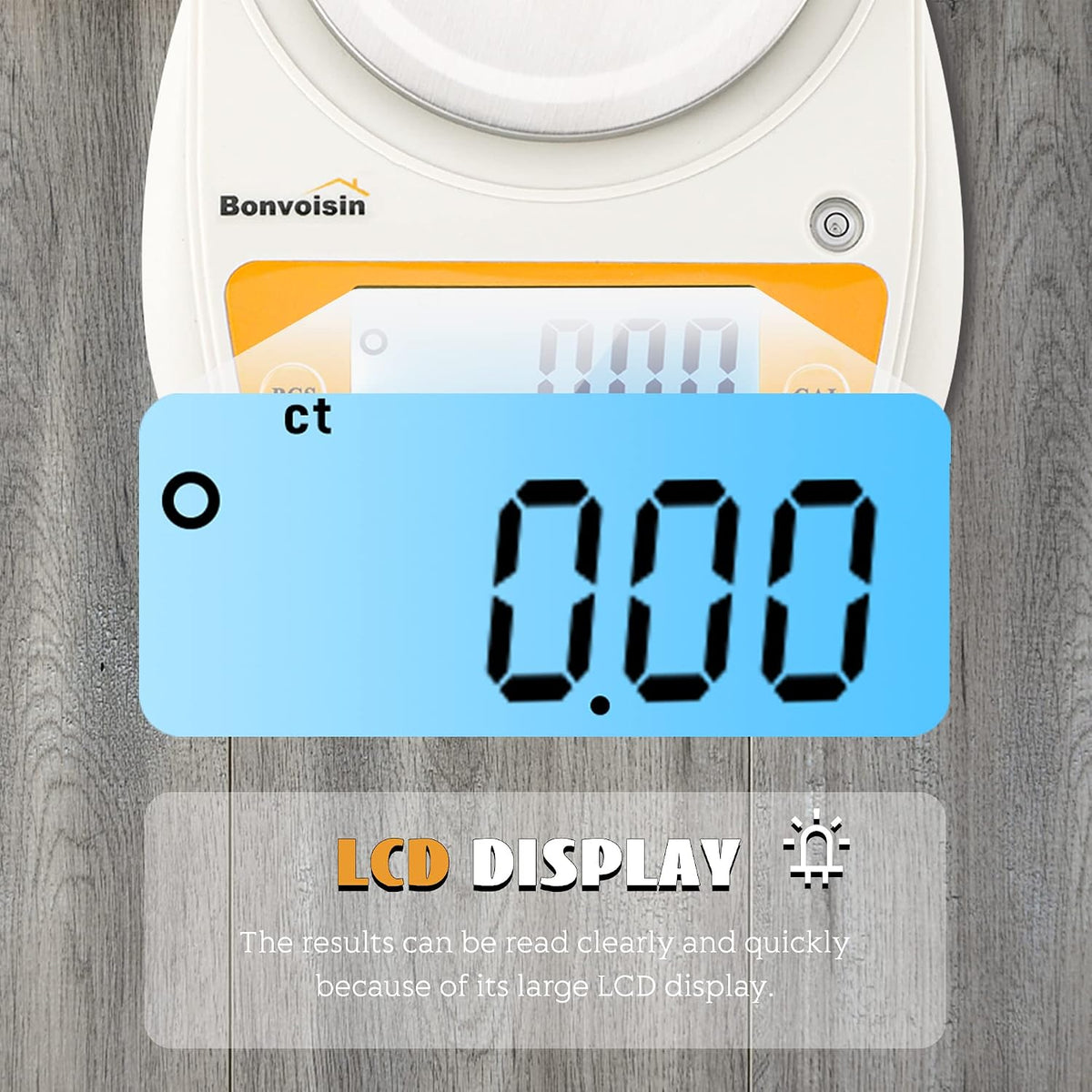 Digital Lab Scale 600g x 0.01g Precision Electronic Scale LCD Display Analytical Balance Jewelry Scale Scientific Scale 0.01g Accuracy