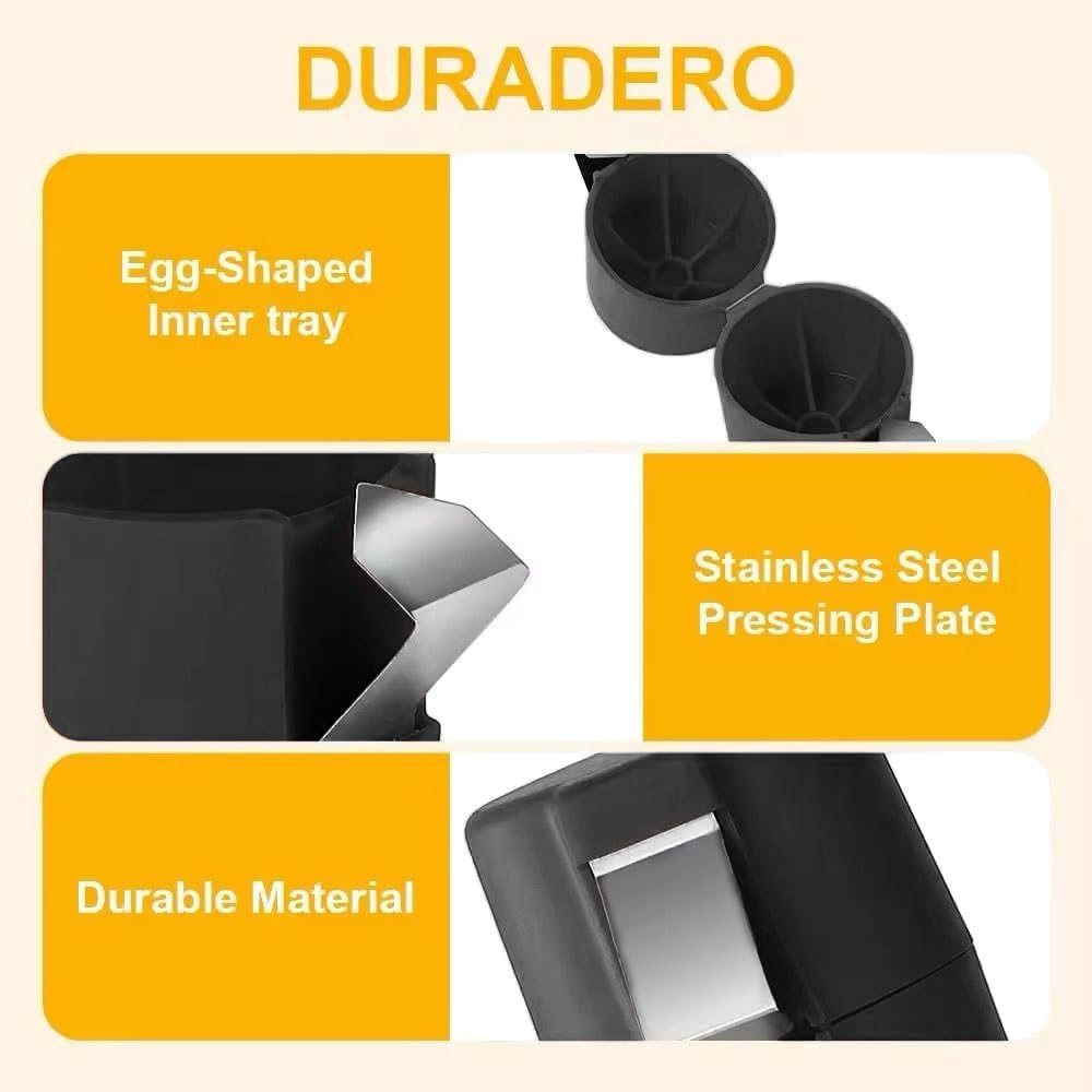 Egg Cracker Tool for Raw Eggs, Egg Shell Opener with Stainless Steel Cutter, Clean Cut Kitchen Gadget for Cooking, Baking & Meal Prep