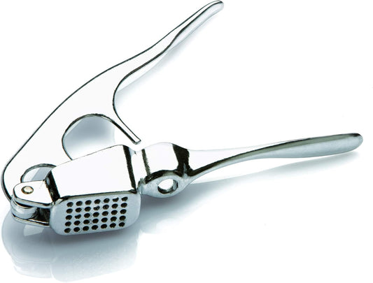 1 Cast Aluminium Garlic Press Crusher Squeezer Masher & Olive/Cherry Pitter Corer - Super Light-weighted and Strong