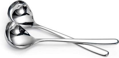 8-Inch Gravy Ladle SUS304 Stainless Steel Serving Ladle, Set of 4